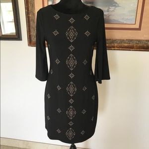 Classy WHBM Black and bell sleeve dress size SP 